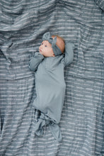 Load image into Gallery viewer, Bow Head Wrap | Dusty Blue
