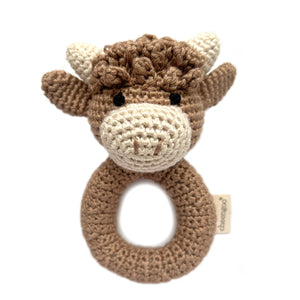 Ring Rattle | Highland Cow