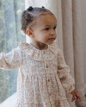 Load image into Gallery viewer, Ruffle Collar Button Dress | Pink Blossom
