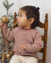 Load image into Gallery viewer, Henley Knit Top | Candy Stripe
