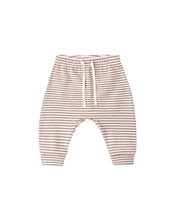 Load image into Gallery viewer, Drawstring Pant | Cocoa Micro Stripe
