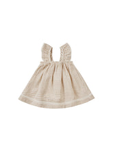 Load image into Gallery viewer, Ruffle Tank Dress | Oat Gingham
