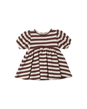 Load image into Gallery viewer, Darla Dress | Black Cherry Stripe
