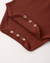 Load image into Gallery viewer, Ruffle Collar Bodysuit | Redwood
