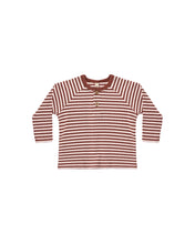 Load image into Gallery viewer, Henley Knit Top | Candy Stripe
