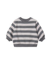 Load image into Gallery viewer, Oversized Crew Sweatshirt | Midnight Stripe
