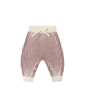 Load image into Gallery viewer, Chunky Knit Pant | Cherry Stripe

