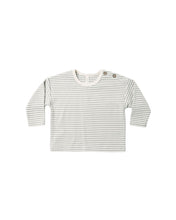 Load image into Gallery viewer, Long Sleeve Tee | Laurel Micro Stripe
