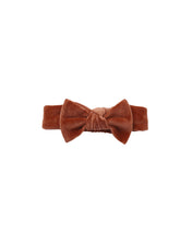 Load image into Gallery viewer, Velour Bow Headband | Redwood
