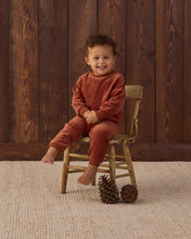Load image into Gallery viewer, Velour Relaxed Sweatshirt | Redwood
