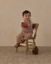 Load image into Gallery viewer, Baby Overalls | Brick Check
