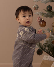 Load image into Gallery viewer, Fair Isle Romper | Slate
