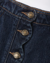 Load image into Gallery viewer, Scallop Mini Skirt | Dark Indigo
