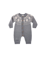 Load image into Gallery viewer, Fair Isle Romper | Slate
