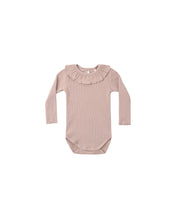 Load image into Gallery viewer, Ruffle Collar Bodysuit | Rosewood
