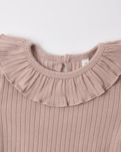 Load image into Gallery viewer, Ruffle Collar Bodysuit | Rosewood
