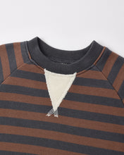 Load image into Gallery viewer, Oversized Crew | Mulberry Stripe
