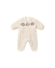 Load image into Gallery viewer, Shearling Baby Jumpsuit | Natural Fair Isle
