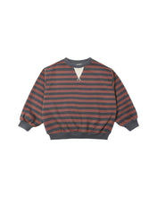 Load image into Gallery viewer, Oversized Crew | Mulberry Stripe

