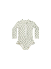 Load image into Gallery viewer, Rash Guard One-Piece | Seafoam Check
