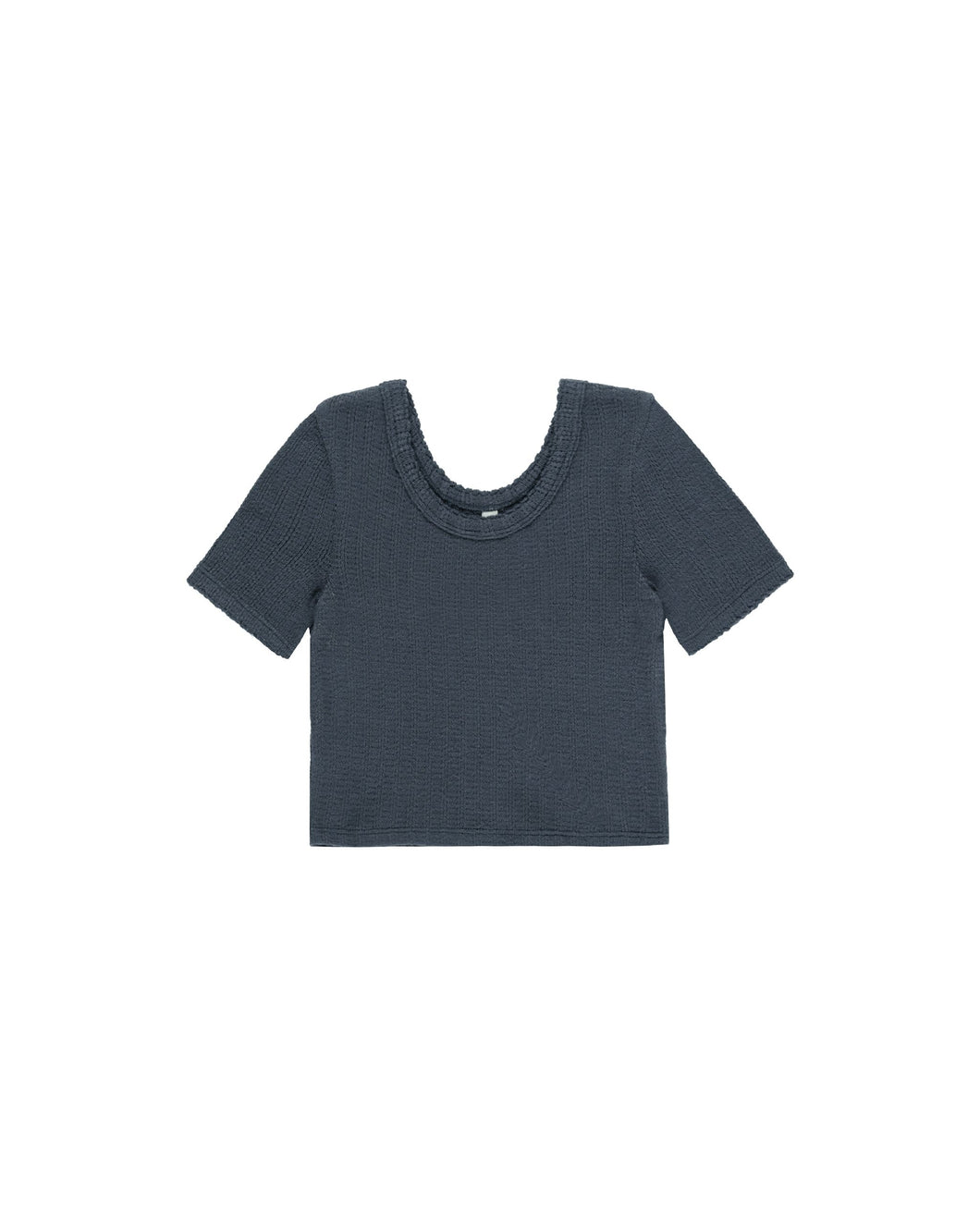 Scallop Tee | Indigo