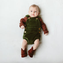 Load image into Gallery viewer, Terry Baby Booties | Redwood
