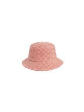 Load image into Gallery viewer, Terry Bucket Hat | Pink Check
