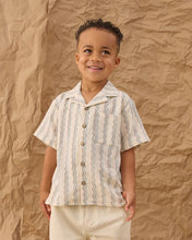 Load image into Gallery viewer, Lapel Collar Shirt | Wave Stripe
