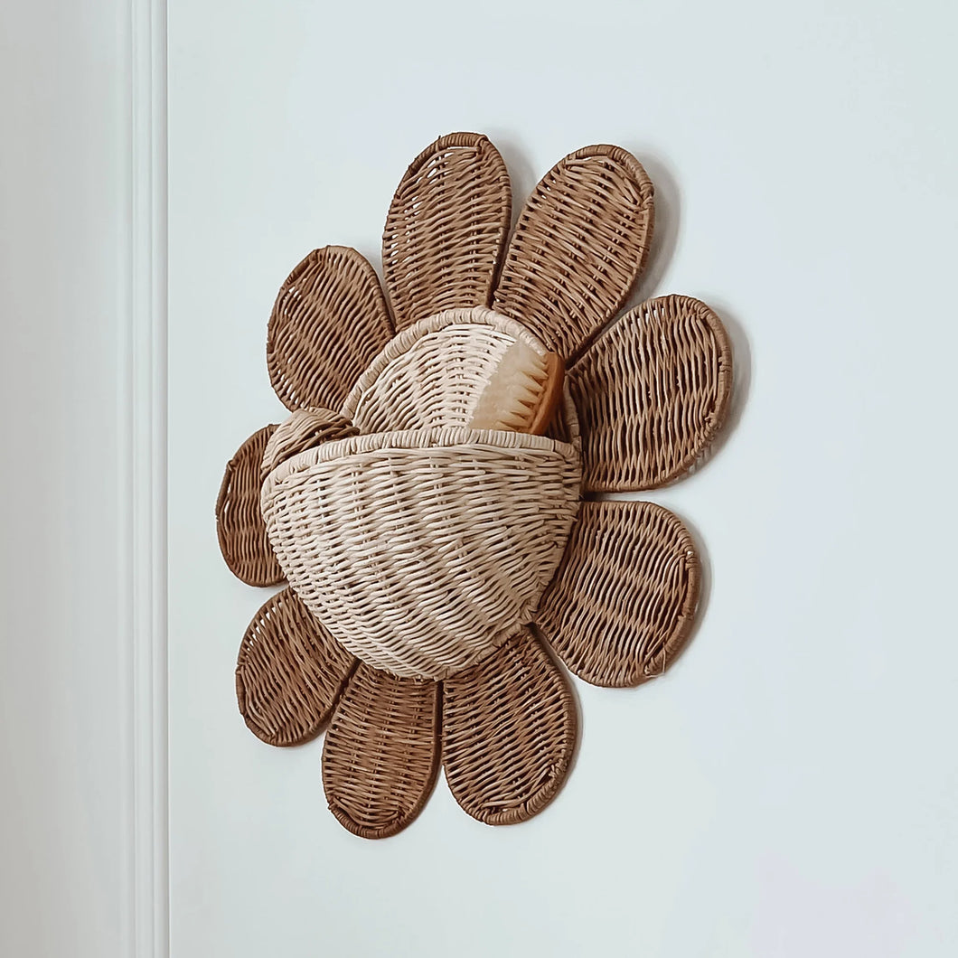 Rattan Wall Basket | Daisy