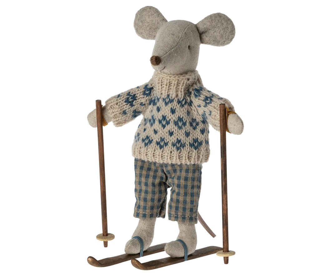 Winter Mouse with Ski Set | Dad