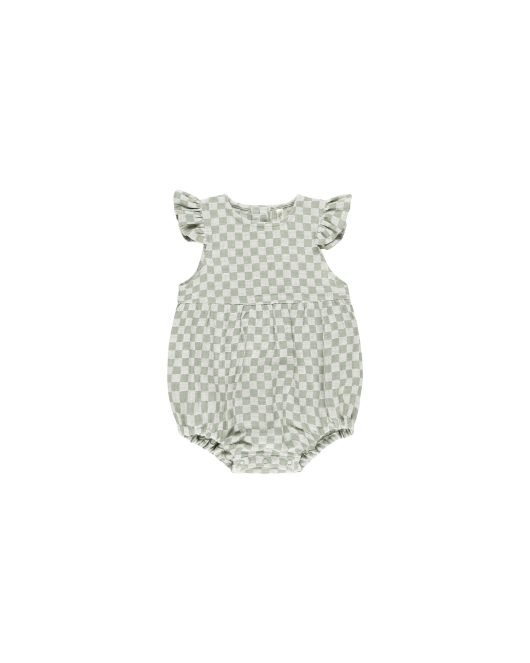 Amelia Romper | Sage Check