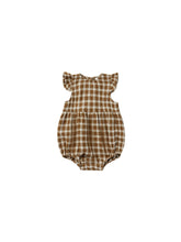 Load image into Gallery viewer, Amelia Romper | Saddle Plaid
