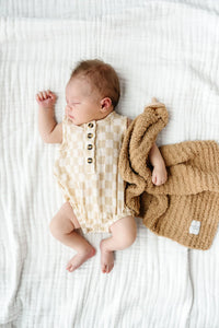 Cloud Muslin Bubble Romper | Austin