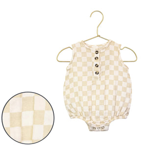 Cloud Muslin Bubble Romper | Austin