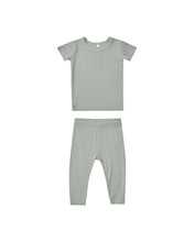 Load image into Gallery viewer, Bamboo Pajama Short Sleeve Set | Grid
