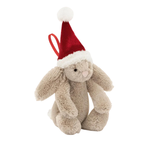 Bashful Christmas Bunny Ornament