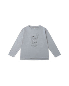 Raw Edge Long Sleeve Tee | Basketball