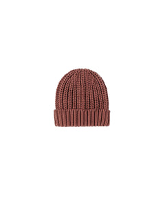 Chunky Knit Beanie | Cranberry