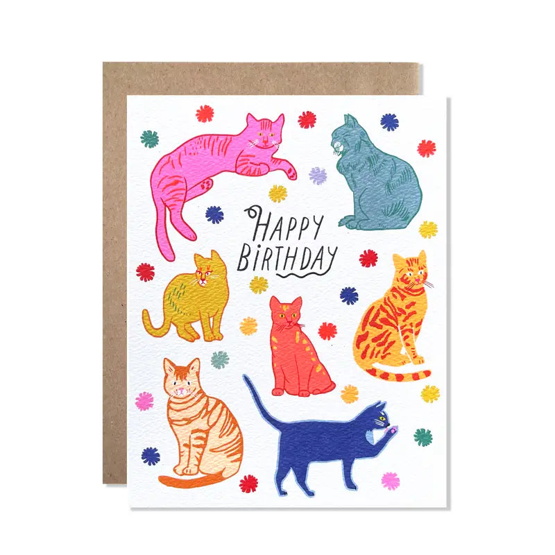 Birthday Cats | Card