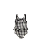 Load image into Gallery viewer, Skirted One-Piece | Black Gingham
