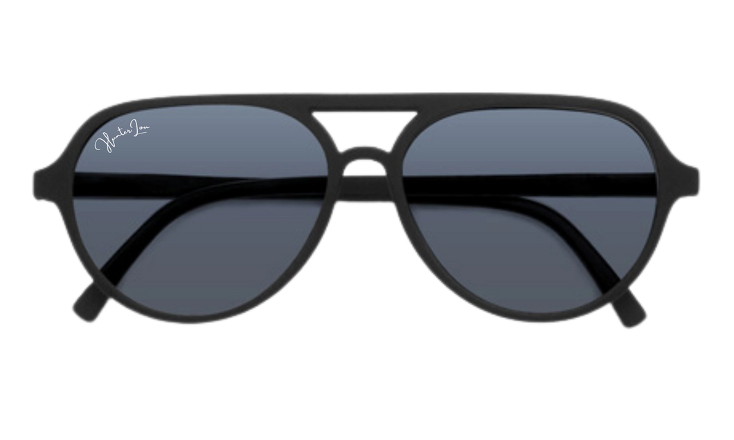 Kids Aviator Sunglasses | Midnight Black