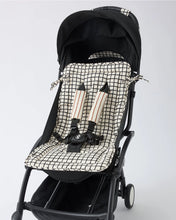 Load image into Gallery viewer, Stroller Party Stroller Liner + Strap Covers  | Black Grid
