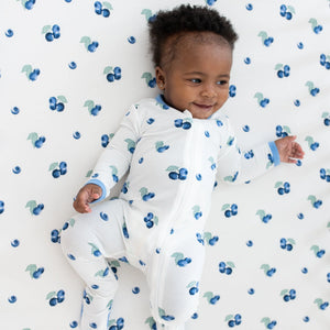 Zipper Footie | Blueberry