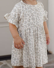 Load image into Gallery viewer, Bamboo Babydoll Dress | Blue Floral

