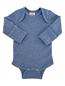 Long Sleeve Bodysuit | Blue Speckle
