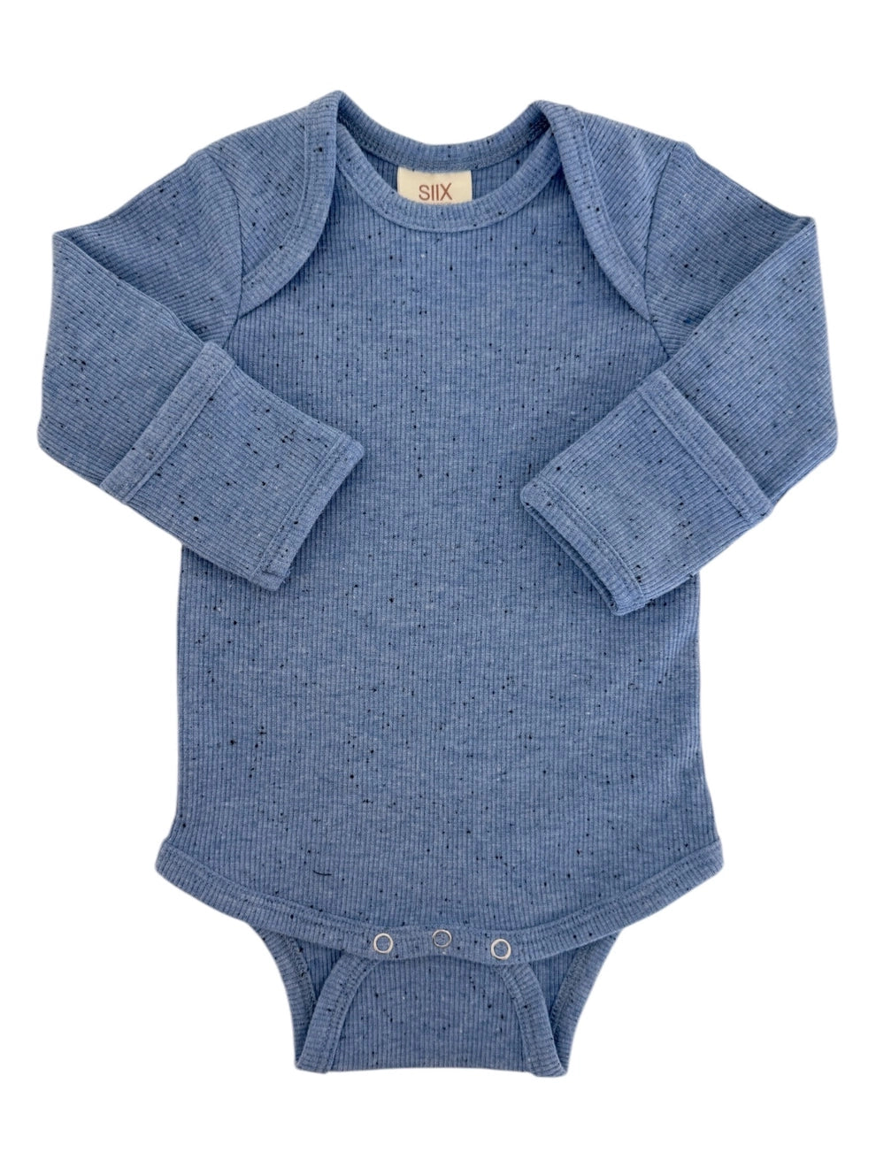 Long Sleeve Bodysuit | Blue Speckle