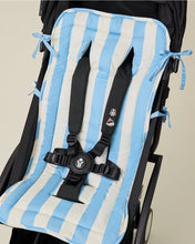 Load image into Gallery viewer, Stroller Party Stroller Liner | Blue Wide Stripe
