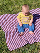 Load image into Gallery viewer, Organic Muslin Pant | Blue Stripe
