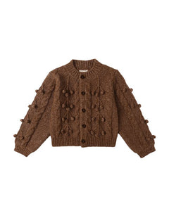 Bobble Cardigan | Brown