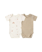 Load image into Gallery viewer, Short Sleeve Bodysuit Pack | Carnival + Honey Stripe
